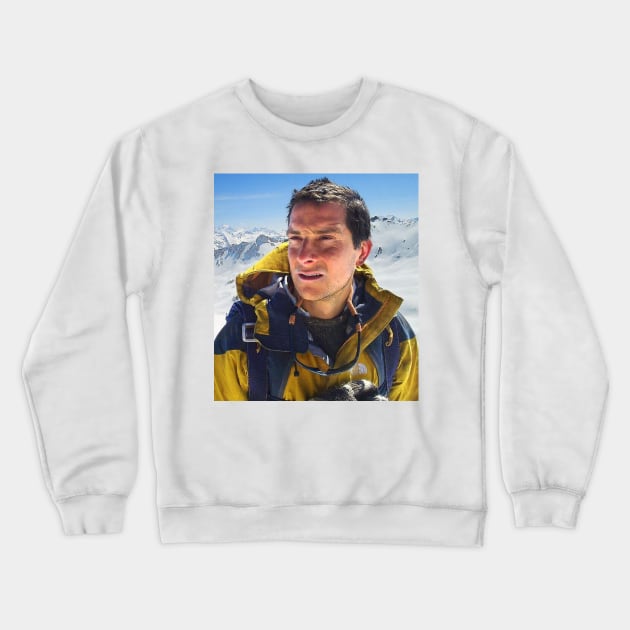 Bear Grylls Meme Crewneck Sweatshirt by FlashmanBiscuit